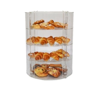 Perspex supplier custom acrylic bread display case plexiglass bread showcase FD-447