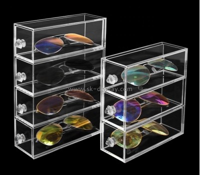 OEM supplier custom acrylic sunglasses display box plexiglass eyeglasses show case GD-020