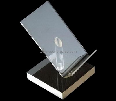 Acrylic plastic supplier customized plastic desk phone holder stand PD-076