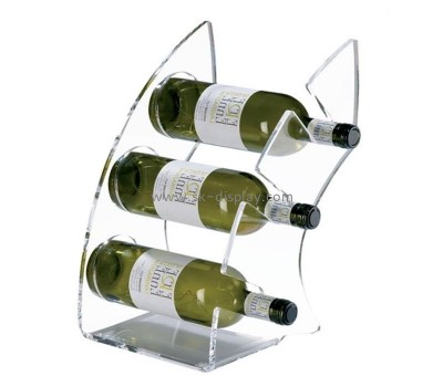 Custom transparent acrylic display stand wine display rack bottle display rack WD-072