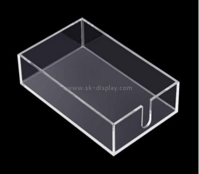 Acrylic supplier custom plexiglass facial tissue paper holder tray STS-151