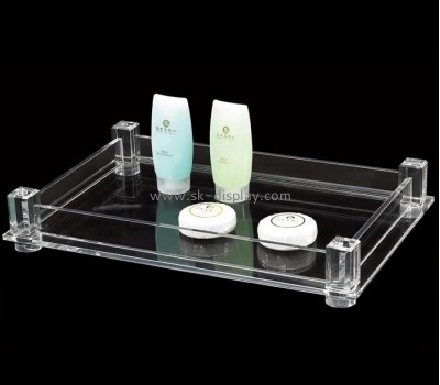 Lucite manufacturer custom acrylic hotel supplies organiser tray plexiglass tray STS-163