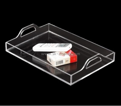 Lucite supplier custom acrylic organizer tray plexiglass serving tray STS-162