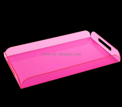 Acrylic manufacturer custom plexiglass serving tray lucite tray STS-166