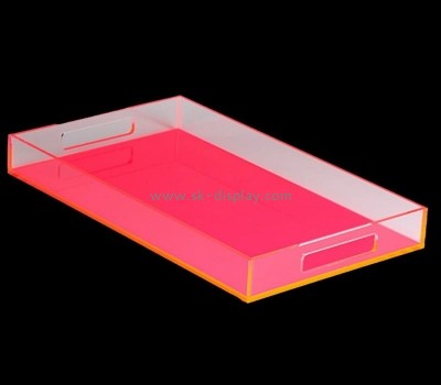Plexiglass supplier custom acrylic serving tray perspex tray STS-169