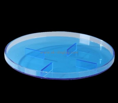 Perspex manufacturer custom acrylic organizer tray plexiglass round tray STS-178