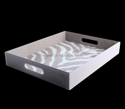 Perspex manufacturer custom acrylic breakfast serving tray plexiglass serving tray STS-180