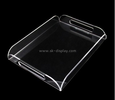 Lucite supplier custom acrylic serving tray plexiglass coffee serving tray STS-189