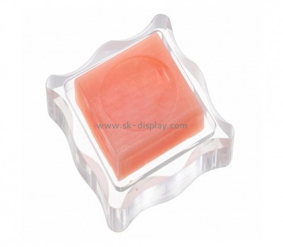 Acrylic factory custom plexiglass soap dish perspex soap dish block AB-272