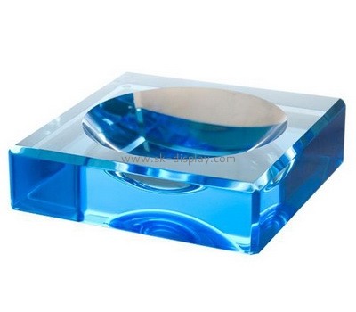 Plexiglass factory custom acrylic square sowl blue charm bowl AB-276