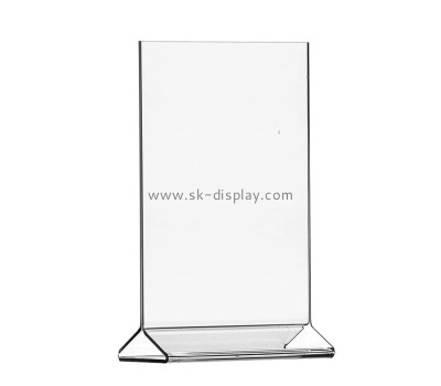 Perspex supplier custom acrylic sign holder lucite desktop sign stand BD-1114