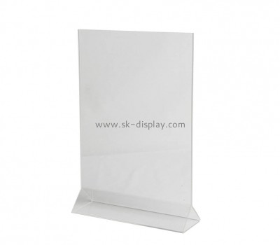 Custom acrylic tabletop sign holder plexiglass countertop sign holder BD-1123