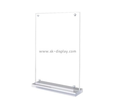 Custom lucite table sign holder acrylic menu holder BD-1140