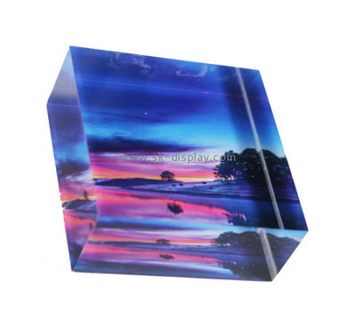 Custom lucite UV printing photo block AB-175