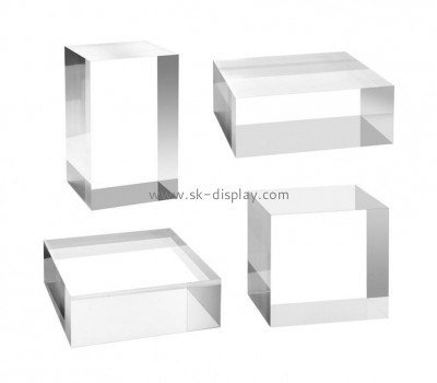 Acrylic manufacturer customize plexiglass display block lucite cube AB-209
