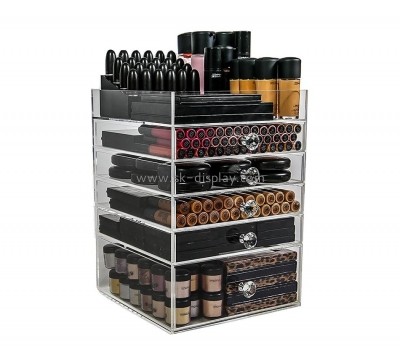 Clear makeup organizer with drawer CO-014
