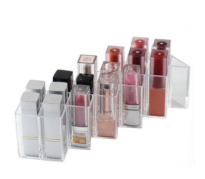 Clear acrylic multi divider lipstick holder CO-032