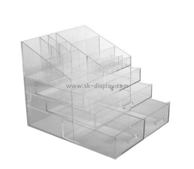 Acrylic cosmetics display stand with drawers CO-033