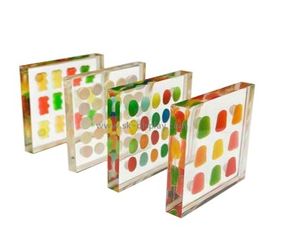 Acrylic display manufacturer custom plexiglass UV printing blocks SOD-008