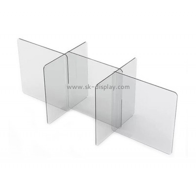 China acrylic manufacturer custom plexiglass sneeze guard freestanding lucite panel dividers SOD-014