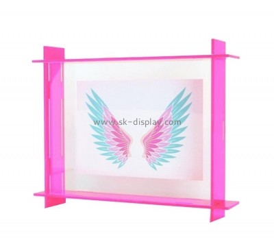 China acrylic products manufacturer custom plexiglass picture frame lucite art photo frame SOD-018