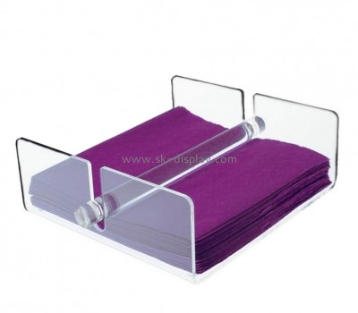Acrylic products supplier custom lucite facial tissue paper holder SOD-020