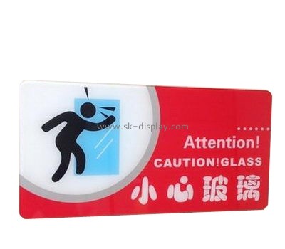 Custom acrylic warning sign with color printing SOD-036