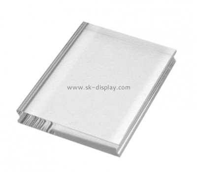 Acrylic display manufacturers customize clear acrylic stamp block with handle SOD-060