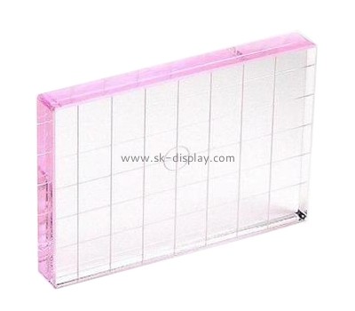 Acrylic display factory customize solid acrylic block stamp SOD-074