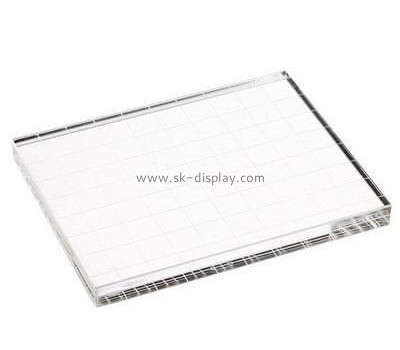 Acrylic manufacturers customize clear acrylic stamp block SOD-075