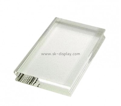 China acrylic manufacturer customize clear acrylic stamp block with handle SOD-084