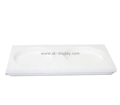 Acrylic products manufacturer customize plastic soap dish holder for shower SOD-101
