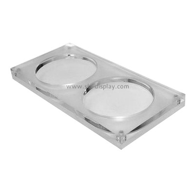 Display stand manufacturers customize acrylic bathroom soap dish holder SOD-100