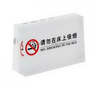 Acrylic manufacturers china customize no smoking safety sign no smoking please sign SOD-107