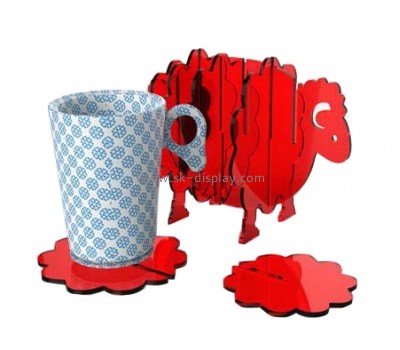 Acrylic products manufacturer customize cup pad acrylic coasters  SOD-111