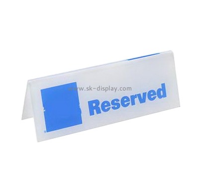 Acrylic display manufacturers customized acrylic signs reserved sign SOD-148