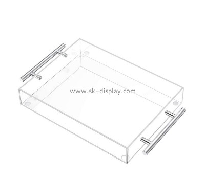 Acrylic display supplier customized acrylic serving trays bar tray SOD-158