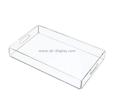 Acrylic display manufacturers customized clear perspex serving tray SOD-182