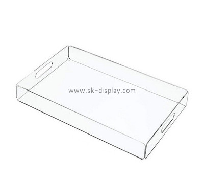 Acrylic display manufacturers customized clear perspex serving tray SOD-182