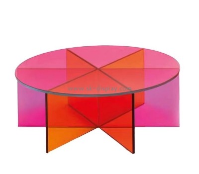 Plexiglass furniture manufacturer custom colorful acrylic dining table AFS-580