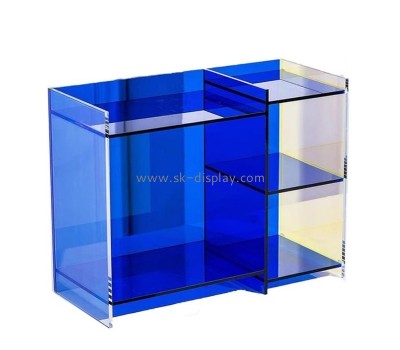 Lucite fruniture supplier custom acrylic perfume cosmetics skin care products storage rack AFS-583