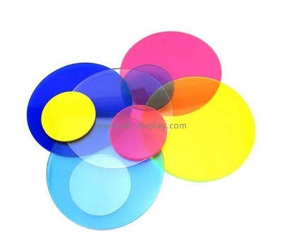 China acrylic manufacturer custom laser cutting lucite round discs CA-091