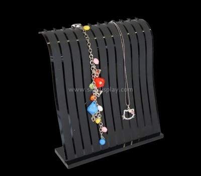 Acrylic display supplier custom plexiglass necklace display rack JD-210