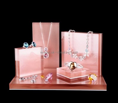 Acrylic item supplier custom countertop plexiglass jewellery display stand JD-216