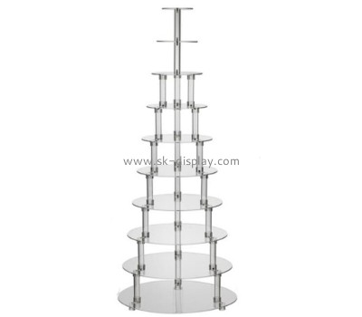 Acrylic products manufacturer custom plexiglass cake tower stand FD-453
