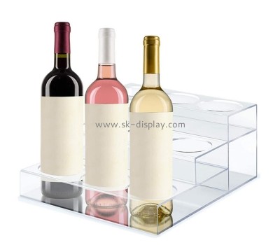 Acrylic item supplier custom plexiglass wine bottles display stand WD-181