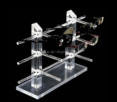 Acrylic products manufacturer custom lucite glasses store display shelf GD-067