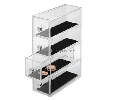 Lucite manufacturer custom acrylic drawer box lucite organizer DBS-1250