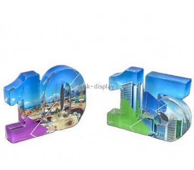 Plexiglass supplier customize acrylic number block perspex number printing block AB-214