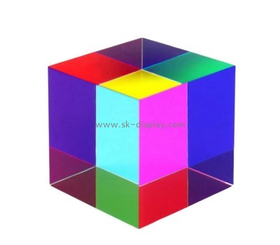 Perspex manufacturer custom colorful acrylic blocks plexiglass cubes AB-270